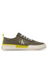 Calvin Klein Jeans Сникърси Skater Vulcanized Laceup Rcotton YM0YM00414 Каки - Pepit.bg