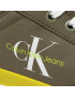 Calvin Klein Jeans Сникърси Skater Vulcanized Laceup Rcotton YM0YM00414 Каки - Pepit.bg