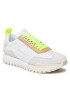 Calvin Klein Jeans Сникърси Toothy Runner Laceup Fluo Contr YM0YM00672 Бял - Pepit.bg