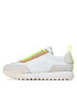 Calvin Klein Jeans Сникърси Toothy Runner Laceup Fluo Contr YM0YM00672 Бял - Pepit.bg