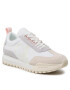 Calvin Klein Jeans Сникърси Toothy Runner Laceup Mix Pearl YW0YW01100 Бял - Pepit.bg