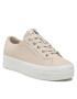 Calvin Klein Jeans Сникърси Vulc Flatform Laceup Low Lw YW0YW00819 Бежов - Pepit.bg