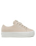 Calvin Klein Jeans Сникърси Vulc Flatform Laceup Low Lw YW0YW00819 Бежов - Pepit.bg