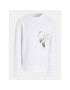 Calvin Klein Jeans Суитшърт Hyper Real IB0IB01854 Бял Regular Fit - Pepit.bg