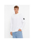 Calvin Klein Jeans Суитшърт J30J324338 Бял Regular Fit - Pepit.bg