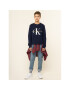 Calvin Klein Jeans Суитшърт Monogram Logo IU0IU00069 Тъмносин Regular Fit - Pepit.bg