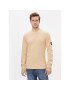 Calvin Klein Jeans Суитшърт Waffle Ls Tee J30J323485 Бежов Regular Fit - Pepit.bg