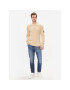 Calvin Klein Jeans Суитшърт Waffle Ls Tee J30J323485 Бежов Regular Fit - Pepit.bg