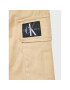 Calvin Klein Jeans Текстилни панталони Cargo IB0IB01341 Екрю Regular Fit - Pepit.bg