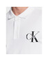 Calvin Klein Jeans Тениска с яка и копчета J30J322851 Бял Regular Fit - Pepit.bg