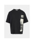 Calvin Klein Jeans Тишърт Glitched Monogram IB0IB01767 Черен Regular Fit - Pepit.bg