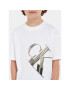 Calvin Klein Jeans Тишърт Hyper Real IB0IB01884 Бял Regular Fit - Pepit.bg