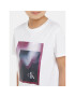 Calvin Klein Jeans Тишърт Hyper Spray Monogram IU0IU00522 Бял Regular Fit - Pepit.bg