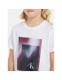 Calvin Klein Jeans Тишърт Hyper Spray Monogram IU0IU00522 Бял Regular Fit - Pepit.bg