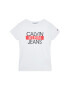Calvin Klein Jeans Тишърт Institutional Block IB0IB00521 Бял Regular Fit - Pepit.bg