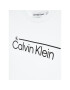 Calvin Klein Jeans Тишърт Institutional Lined Logo IB0IB01321 Бял Regular Fit - Pepit.bg