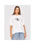 Calvin Klein Jeans Тишърт J20J216248 Бял Boyfriend Fit - Pepit.bg