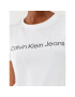 Calvin Klein Jeans Тишърт J20J220253 Бял Slim Fit - Pepit.bg