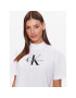 Calvin Klein Jeans Тишърт J20J222130 Бял Regular Fit - Pepit.bg