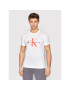 Calvin Klein Jeans Тишърт J30J320806 Бял Slim Fit - Pepit.bg