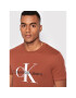 Calvin Klein Jeans Тишърт J30J320806 Кафяв Regular Fit - Pepit.bg