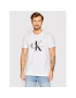 Calvin Klein Jeans Тишърт J30J320935 Бял Slim Fit - Pepit.bg