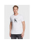 Calvin Klein Jeans Тишърт J30J323299 Бял Slim Fit - Pepit.bg