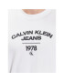 Calvin Klein Jeans Тишърт J30J324206 Бял Regular Fit - Pepit.bg