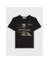 Calvin Klein Jeans Тишърт Lined Monogram IB0IB01577 Черен Regular Fit - Pepit.bg