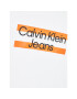 Calvin Klein Jeans Тишърт Maxi Block Logo IB0IB01647 Бял Regular Fit - Pepit.bg