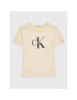 Calvin Klein Jeans Тишърт Monogram Logo IU0IU00267 Екрю Regular Fit - Pepit.bg