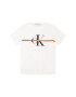 Calvin Klein Jeans Тишърт Monogram Stripe IB0IB00448 Бял Regular Fit - Pepit.bg