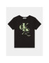 Calvin Klein Jeans Тишърт Spray IU0IU00546 Черен Regular Fit - Pepit.bg