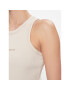 Calvin Klein Jeans топ Hero Monologo Rib Tank J20J222975 Екрю Regular Fit - Pepit.bg