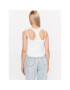 Calvin Klein Jeans топ J20J221430 Бял Regular Fit - Pepit.bg