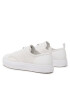 Calvin Klein Кецове Low Top Lace Up Lth HM0HM01045 Бял - Pepit.bg