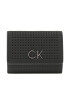 Calvin Klein Малък дамски портфейл Re-Lock Trifold Xxs Perf K60K610662 Черен - Pepit.bg