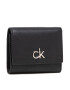 Calvin Klein Малък дамски портфейл Re-Lock Trifold Xs K60K608456 Черен - Pepit.bg