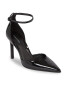 Calvin Klein Обувки на ток Geo Stil Pump W Ankl Strp 90-Pat HW0HW01826 Черен - Pepit.bg