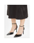 Calvin Klein Обувки на ток Geo Stil Pump W Ankl Strp 90-Pat HW0HW01826 Черен - Pepit.bg