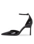 Calvin Klein Обувки на ток Geo Stil Pump W Ankl Strp 90-Pat HW0HW01826 Черен - Pepit.bg