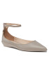 Calvin Klein Обувки Wrapped Ankle Strap Ballerina HW0HW01840 Сив - Pepit.bg