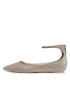 Calvin Klein Обувки Wrapped Ankle Strap Ballerina HW0HW01840 Сив - Pepit.bg