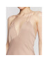 Calvin Klein Официална рокля Shine Slip K20K205019 Бежов Regular Fit - Pepit.bg