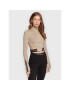 Calvin Klein Performance Блуза 00GWF2K200 Бежов Slim Fit - Pepit.bg
