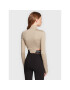 Calvin Klein Performance Блуза 00GWF2K200 Бежов Slim Fit - Pepit.bg