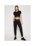 Calvin Klein Performance Блуза Mesh Back Cropped 00GWS1K132 Черен Regular Fit - Pepit.bg