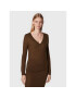 Calvin Klein Пуловер Extra Fine K20K204905 Кафяв Regular Fit - Pepit.bg