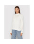 Calvin Klein Пуловер Mock Neck K20K203337 Бял Regular Fit - Pepit.bg