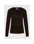 Calvin Klein Пуловер Silk Essential K20K203695 Черен Regular Fit - Pepit.bg